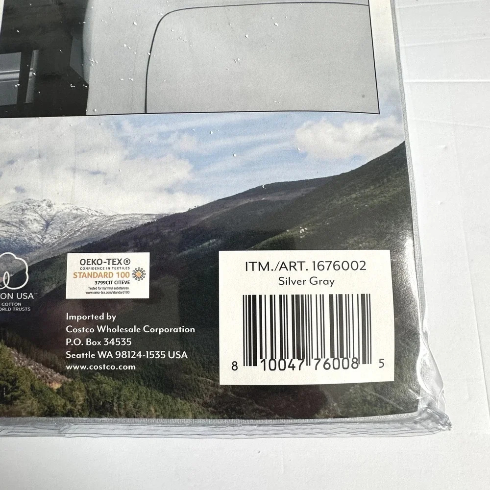 Flannel from Portugal FULL Sheet Set 4 Piece 100% USA Cotton Neutral Silver Gray